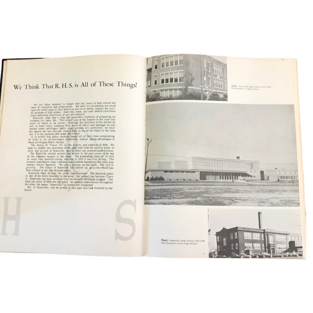 Roseville High School 1963 Yearbook The Tower Michigan Excellent Condition - Picture 4 of 15